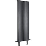 Hudson reed - vitality - radiateur vertical sur pieds moderne anthracite - 160cm x 59cm