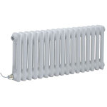 Hudson reed - windsor - radiateur lectrique style fonte rtro horizontal double rang - blanc - 30 cm ...