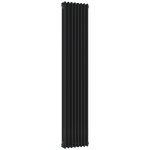 Hudson reed ? radiateur vertical r�tro triple rang noir 180cm x 38, 3cm ? acier 1, 5mm ? puissance 1558w ...