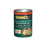 Huile mobilier bois haute protection couleur: incolore - conditionnement: 1, 2l - bondex