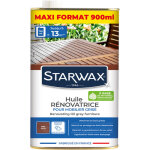 Huile r�novatrice application facile pour mobilier gris� 900ml teck starwax