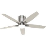 Hunter fans - ventilateur de plafond valencia nickel 132 cm avec led