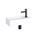 Differnz hura kit lave - mains - 37, 5x18, 5x9cm - rectangulaire - 1 trou de robinet - robinet droit ...