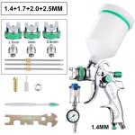 Hvlp kit pistolet  peinture professionnel avec 3 buses ? 1, 4 mm, 1, 7 mm, 2, 0 mm, pistolet  peinture ...
