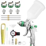 Hvlp pistolet � peinture carrosserie alimentation par gravit� 3 buses