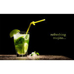 Hxadeco - affiche cuisine refereshing mojito, 60x40cm - made in france