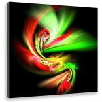 Tableau deco abstrait cration lumineuse - 50x50 cm