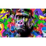 Tableau pop art gorille - 80x50cm - made in france