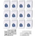 Hyclean 3d fjm sac d'aspirateur pour miele (12 sacs, 2 filtre pour moteur, 2 filtre �vacuation) sac d'aspirate ...