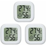 Hygromtre 3 pices mini lcd thermomtre numrique chambre de bb salon bureau rfrigrateur thermomtre ...