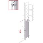 Hymer - porte de condamnation cadenassable pour �chelle � crinoline