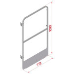 Hymer - portillon pour sortie de crinoline avec sous - lisses