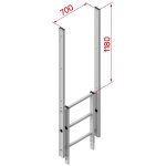 Hymer - sortie frontale standard ou �largie pour �chelle � crinoline