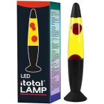 I - total� - lampe � lave led avec r�sistance chauffe cire, sans ampoule (rouge, base noire, cire blanche) ...
