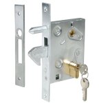 Ibfm - serrure � crochet axe 50mm pour porte coulissante coffre de 86mm 447m