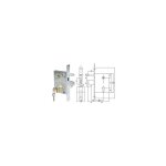Ibfm - serrure  mortaiser pour portail avec crochet et goupille saillants 447 - mm. 60 (447)