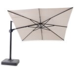 Ici store - parasol déporté carré marbella 3 x 3 m toile acrylique sunbrella lin Ici store - parasol déporté carré marbella 3 x 3 m toile acrylique sunbrella lin