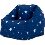 Bean bag bazaar - icon pouf fauteuil pour enfants starry skies, rsistant  l'eau, bleu marine