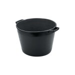 Ics - cubo cajon redondo 40 lt para escombros mezcla mortero de cal 33x47 cm