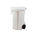 Ics - poubelle blanche poubelle poubelle a roulettes poubelle 120 lt
