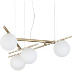 Ideal lux atlas suspension globe dor�e 4x g9