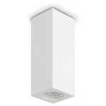 Ideal lux look spot encastr� carr� de 20 cm pour pl�tre, 1 ampoule gu10
