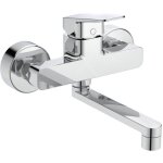 Ideal standard - mitigeur mural d'évier ceraplan saillie 198mm chromé Ideal standard - mitigeur mural d'évier ceraplan saillie 198mm chromé