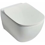 Ideal standard - tesi - wc suspendu avec abattant, softclose, aquablade, blanc mat t3546v1