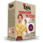 Teinture textile machine prune 350gr + fixateur + sel Teinture textile machine prune 350gr + fixateur + sel
