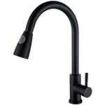 Ideko - robinet de cuisine 2 jets de douchette etirab multi fonction famille standard noir moderne Ideko - robinet de cuisine 2 jets de douchette etirab multi fonction famille standard noir moderne