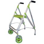 Identit - rollator 2 roues pivotantes ara - d - pistache