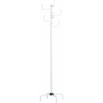 Porte - manteaux kaktus 8 portants, en m�tal laqu� blanc