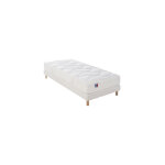 Idliterie - ensemble matelas ep20 / 21cm 348 ressorts 90x190cm + sommier