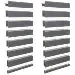 Idmarket - lot de 2 stores enrouleurs z�br�s jour nuit l. 55 x h. max 170 cm gris