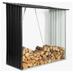 Idmarket - abri de stockage 2 m gris en acier galvanis pour bches