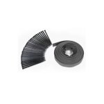 Bordurette de jardin flexible idmarket gris anthracite - 10 m - hauteur 5 cm - 30 piquets
