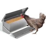 Idmarket - mangeoire xxl pour poules distributeur automatique  pdale en acier 10 kg