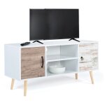 Idmarket - meuble tv 113 cm scandinave bahia 2 portes