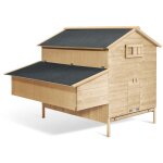 Idmarket - poulailler chalet xxl pour poules avec pondoir en bois