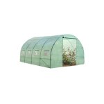 Idmarket - serre tunnel de jardin 12m verte gamme marachre zebra 4x3m