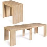 Idmarket - table console extensible orlando 10 personnes 235 cm bois façon hêtre Idmarket - table console extensible orlando 10 personnes 235 cm bois façon hêtre