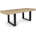 Idmarket - table à manger extensible phoenix - 6 - 10 personnes - bois et noir - 160 - 200 cm - bois ... Idmarket - table à manger extensible phoenix - 6 - 10 personnes - bois et noir - 160 - 200 cm - bois ...