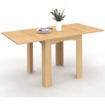Idmarket - table  manger extensible rectangle dona 4 - 8 personnes htre 80 - 160cm