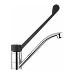 Idral - mitigeur d'�vier avec levier clinique 09495 chrom� - laiton