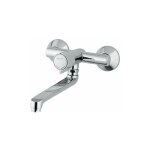 Idral - m�langeur lavabo / �vier temporis� avec bec mobile 140mm minimal s�rie 08135 - 140 chrom� - laiton ...