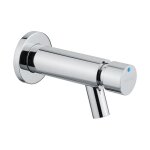 Idral - srie minimal robinetterie murale de lavabo temporise avec commande par bouton - poussoir