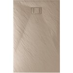 Bac  douche tourterelle effet pierre mod. blend 80x90 cm rectangulaire