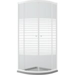 Idralite - cabine paroi de douche demi - circulaire blanche h 185 verre sérigraphié mod. blanc 90x90 ... Idralite - cabine paroi de douche demi - circulaire blanche h 185 verre sérigraphié mod. blanc 90x90 ...