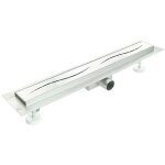 Idralite - caniveau de douche à l'italienne en acier inox mod. onda 100 cm Idralite - caniveau de douche à l'italienne en acier inox mod. onda 100 cm
