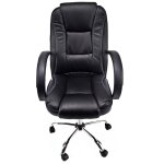 Idralite - chaise de bureau pivotante inclinable fauteuil manager ordinateur similcuir noir